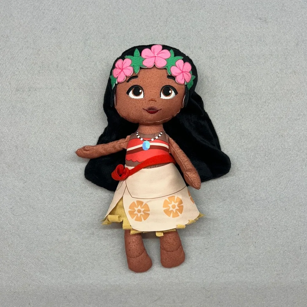 Disney Moana Plush Doll Just Play Soft Stuffed Toy Flower Crown 11 inch
